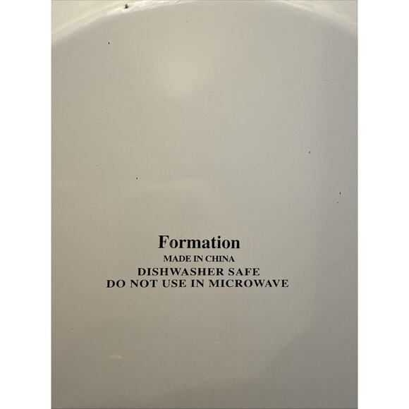 Formation White Salad Plate Farmhouse Enamelware 9” ***Set Of SIX*** - Picture 4 of 9